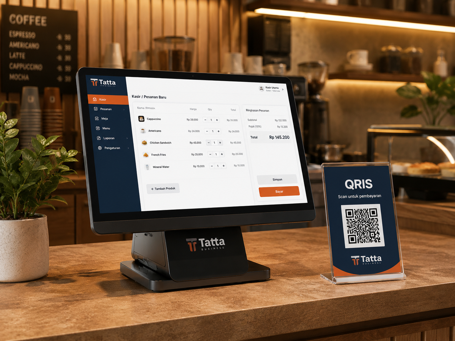 Dasbor pemilik Tatta Business